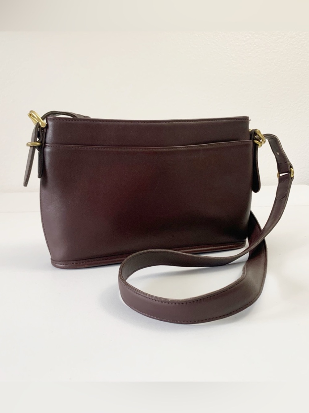 Vintage COACH "9802 Equestrian" Mahogany Crossbody